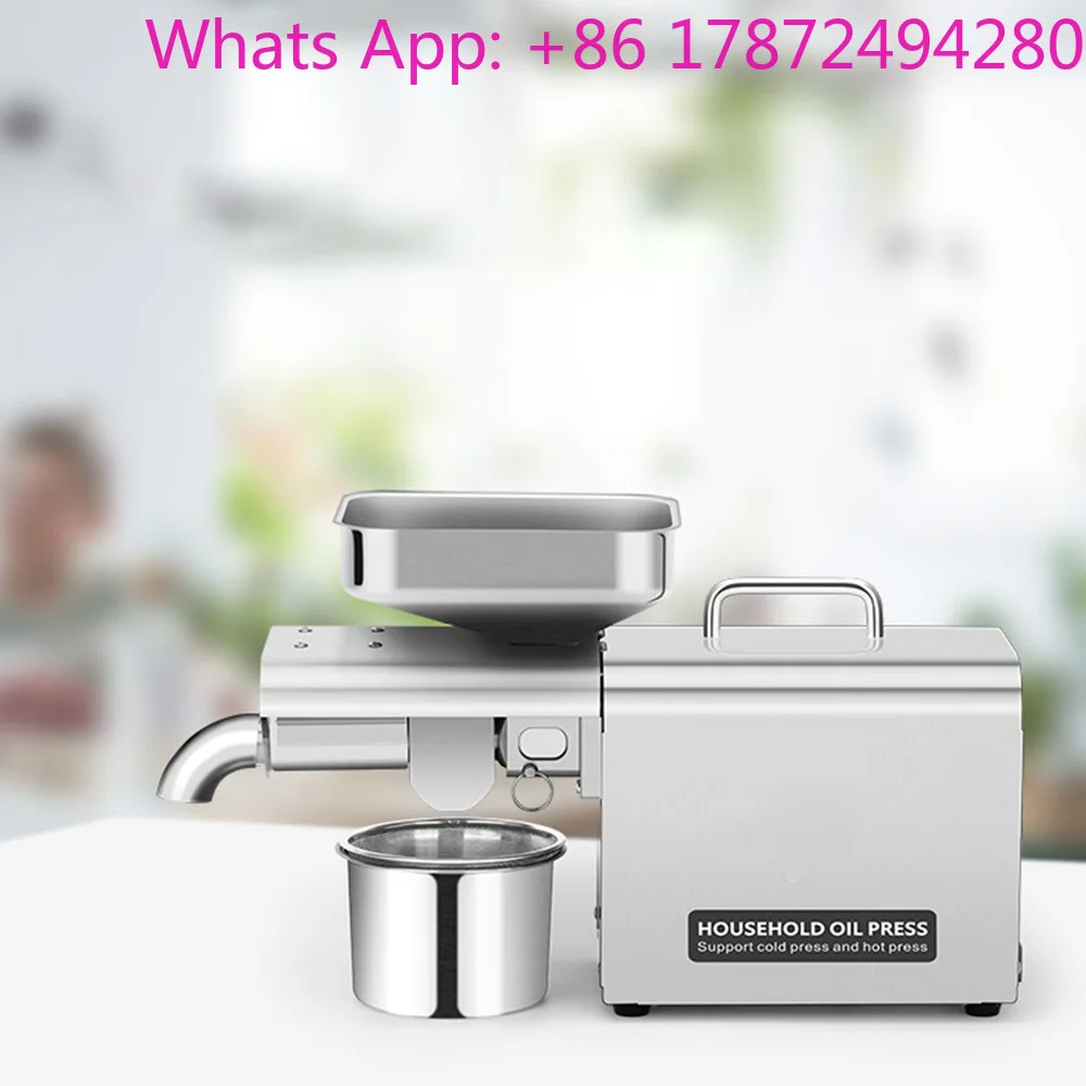 Stainless Steel Oil Presser Automatic Household Oil Extractor Expeller Commercial Intelligent Cold and Hot Oil Pressing Machine
