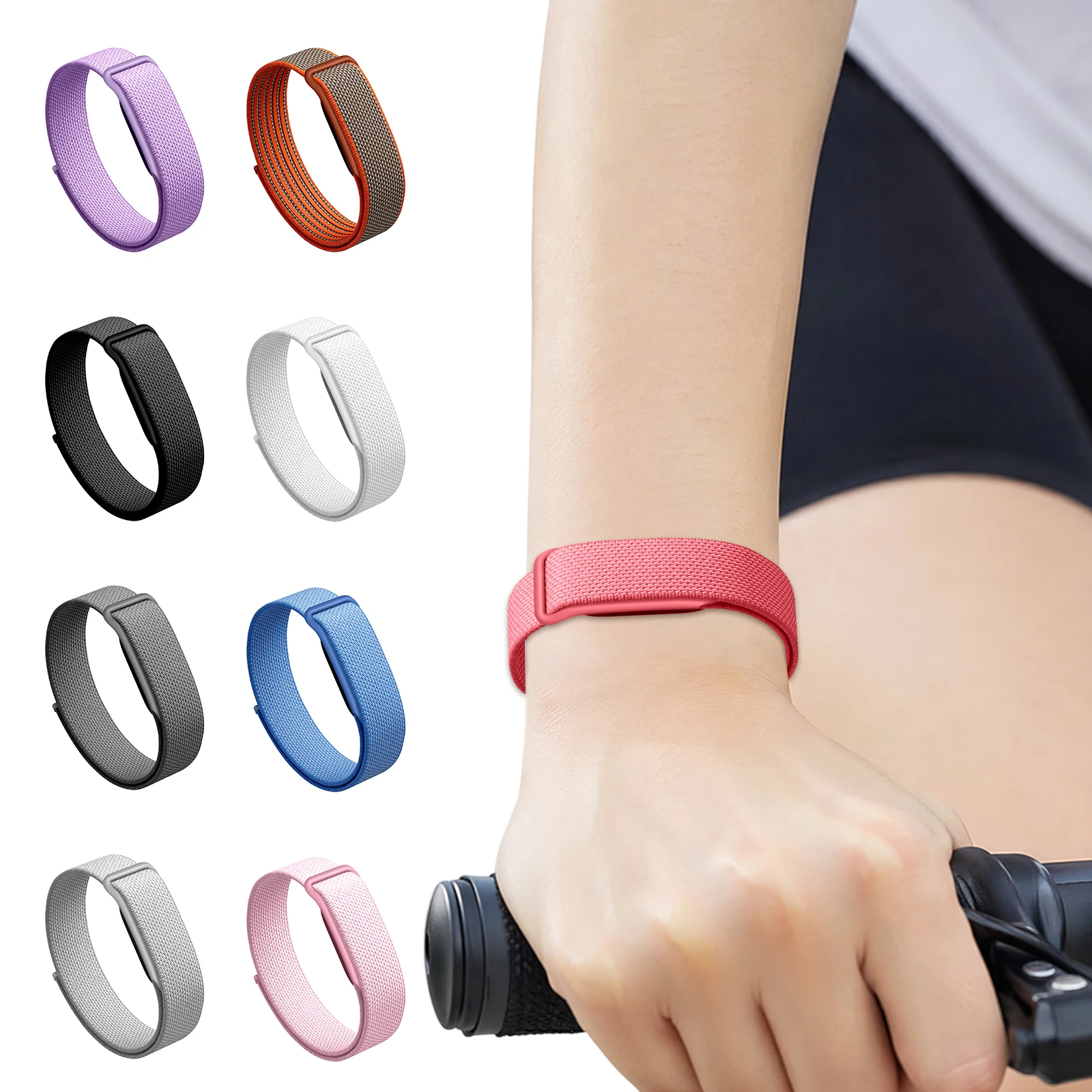 New Nylon Band for Google Fitbit Air Breathable Sport Loop Breathable Hook and Loops Strap for Fitbit Air Fitness Tracker Strap