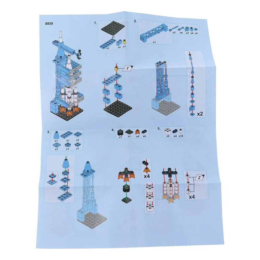 

Blocks Stacking Building Blocks Game Model Assembling Space Rocket Building Blocks Assembling Bricks Manned Rocket Model