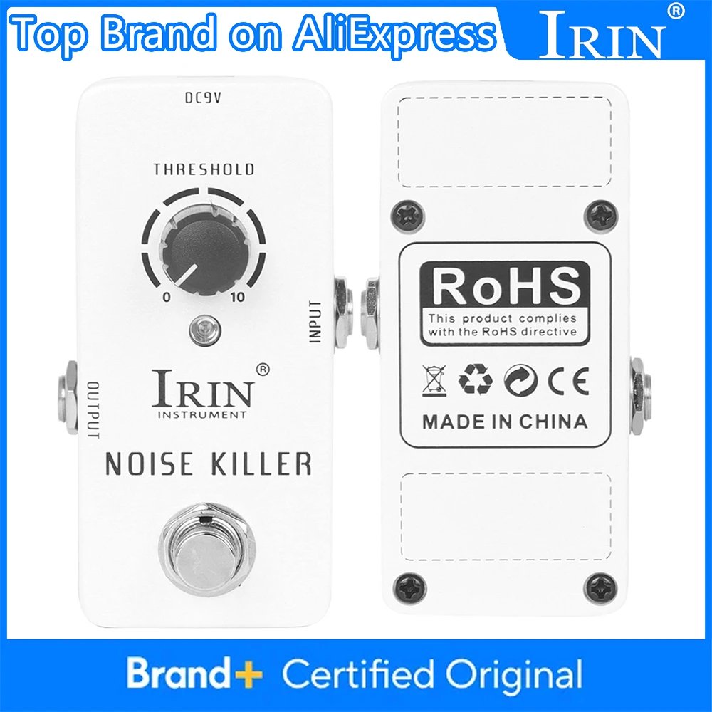 

Эффект-педаль IRIN RS-15 Noise Killer: устраняет неприятный шум, обеспечивает чистый звук, True Bypass, запчасти для гитарных педалей