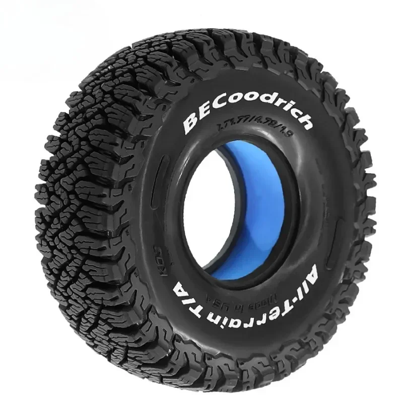 

4pcs Butyl Rubber Tires 120*44mm Mud Terrain 1.9" Wheel Tires For 1/10 Rc Crawler Car Axial Trx4