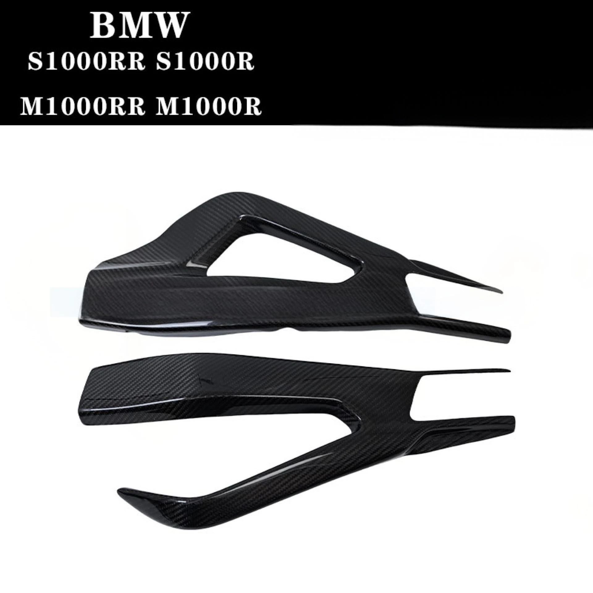 Suitable for BMW S1000RR/S1000R 20-25 Models Glossy Black Modified Carbon Fiber Rear Rocker Arm Cover Dry Carbon