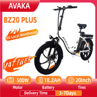 AVAKA-BZ20 PLUS Electric Bike Lithium Battery 500W Brushless Rear Hub Motor Double Electric Bicycle 36V16AH City E-Bike
