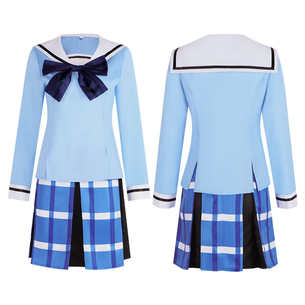 Matsuzaka Satou Shio Koube Kobe Cosplay Cos Happy Sugar Life JK Uniform Skirt Schoolgirl School Uniform Halloween Anime Costume