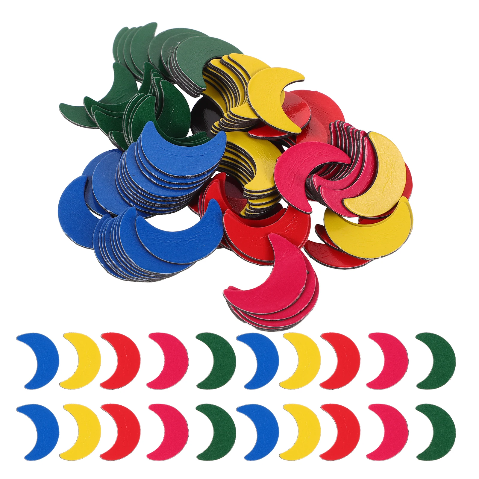 

100 Pcs Magnetic Moon Teaching Aids School Magnets for Whiteboard Small Refrigerator Classroom
