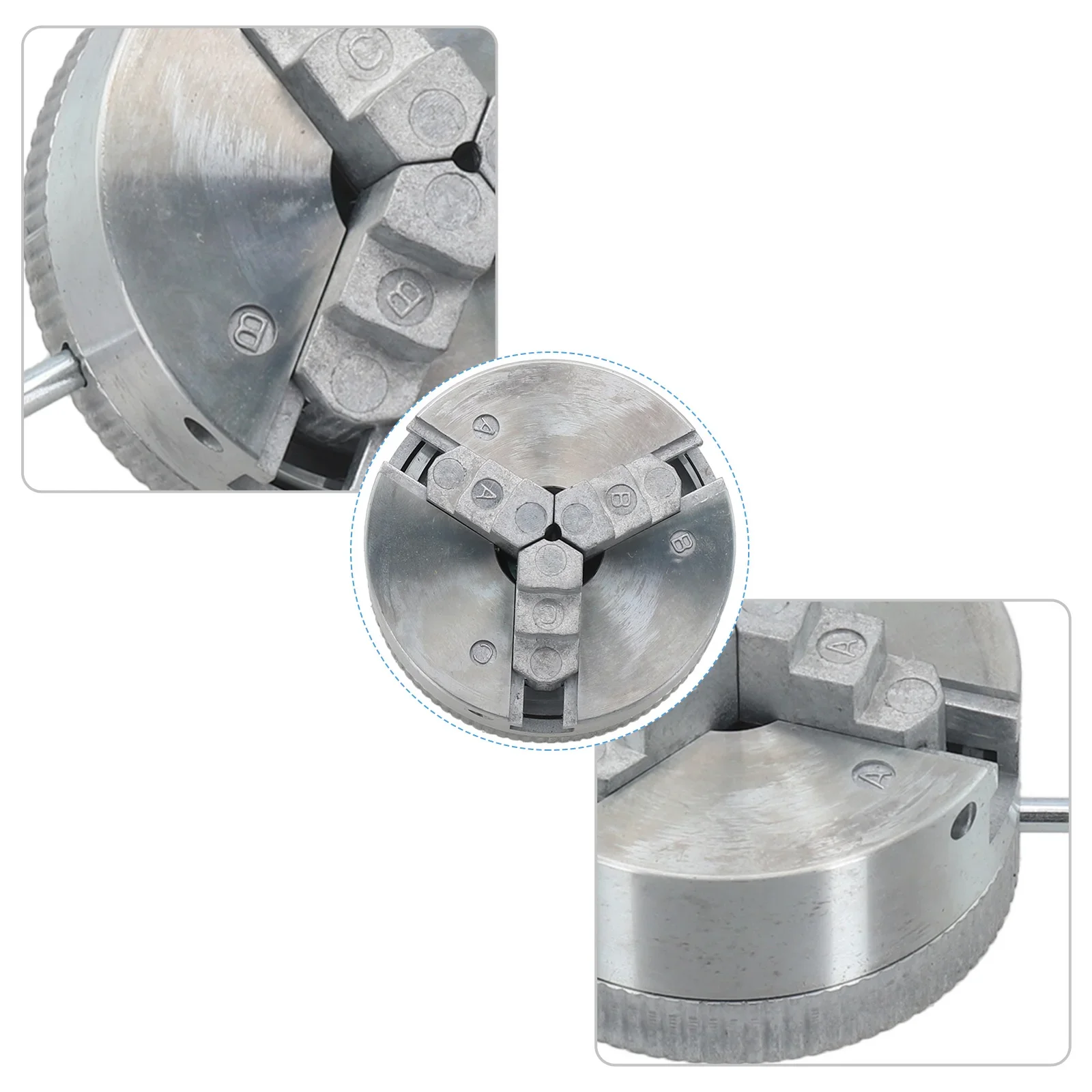 

Self-centering Chuck Lathe Chuck Spare Parts Z011 1 Set 12-65mm Outer 178 G/6.3 Oz Accessories High Quality Silver