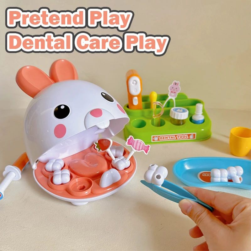 

Dentist Hospital Play Role Play Toy Pet Doctor Set for Kids Children Dental Care House Play Set Medical Accessories for Girls