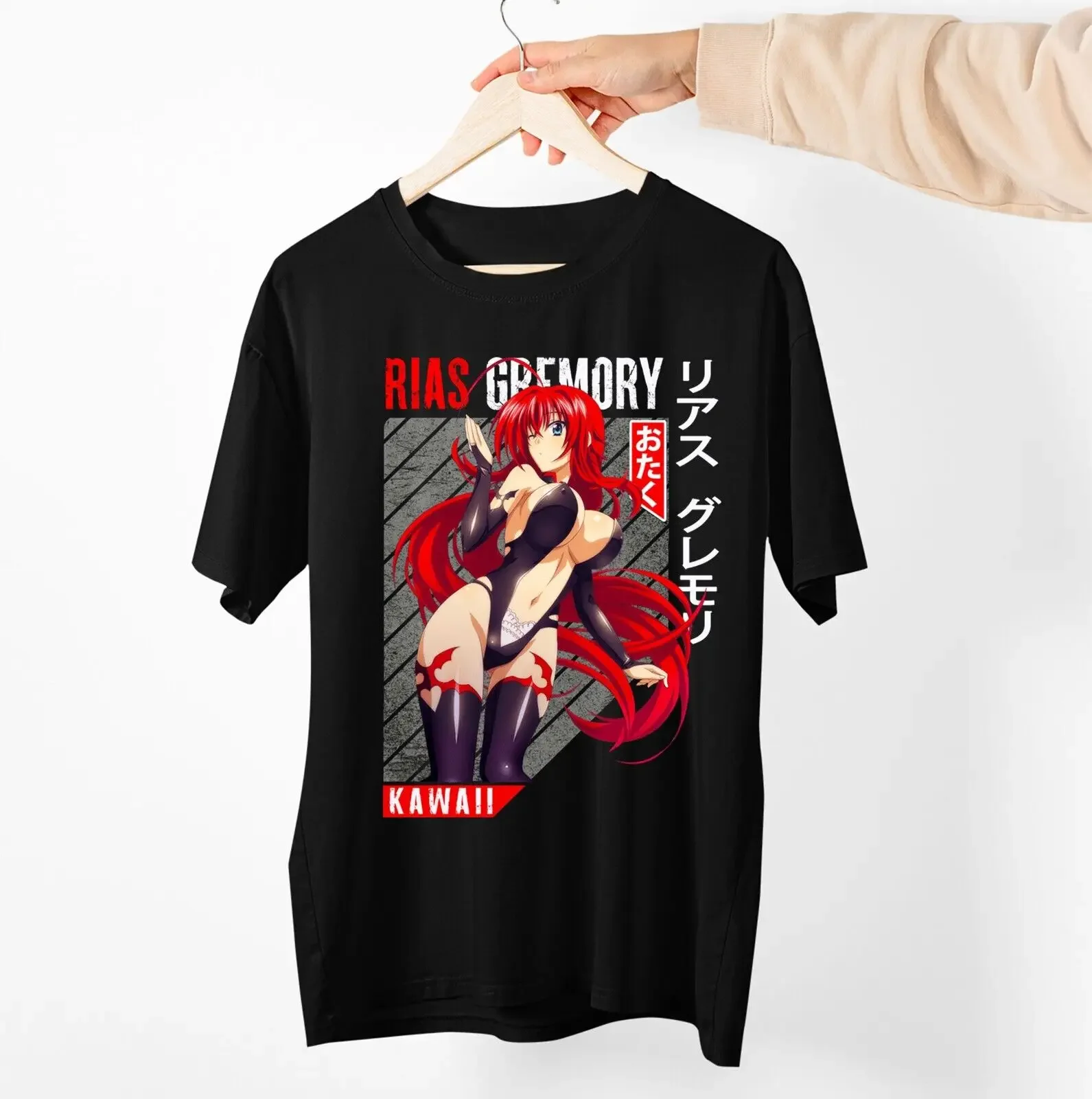 High School DxD Rias Gremory New Unisex T-shirt Aesthetic Sexy Waifu Anime Girl