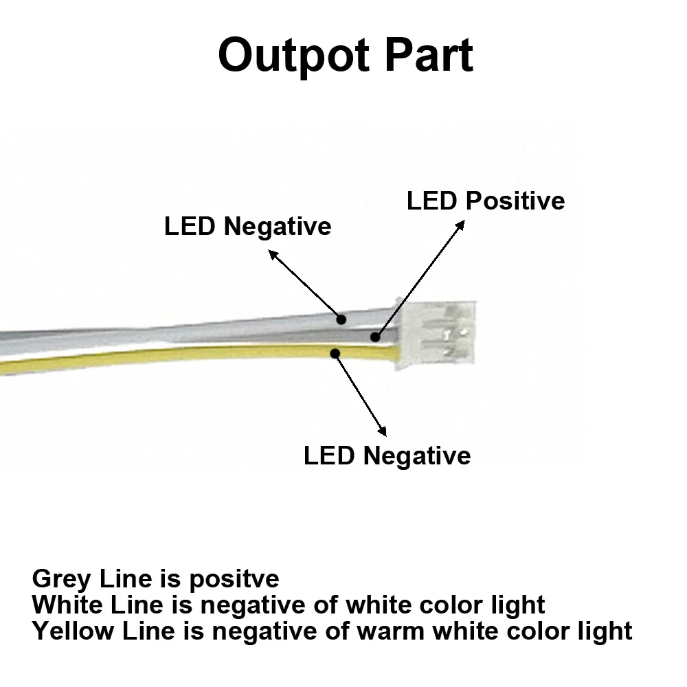 Infrared remote control ceiling lamp power supply 12-40Wx2 24-50Wx2 1pcs