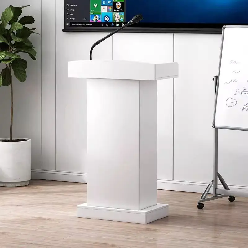 Lecture, Speaker Desk, Master of Ceremonies, Lecture Table, Simple and Modern Welcome Desk