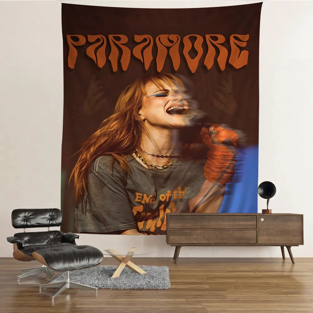 

Singer P-Paramore Cartoon Tapestry Art Science Fiction Room Home Decor Wall Hanging Home Decor