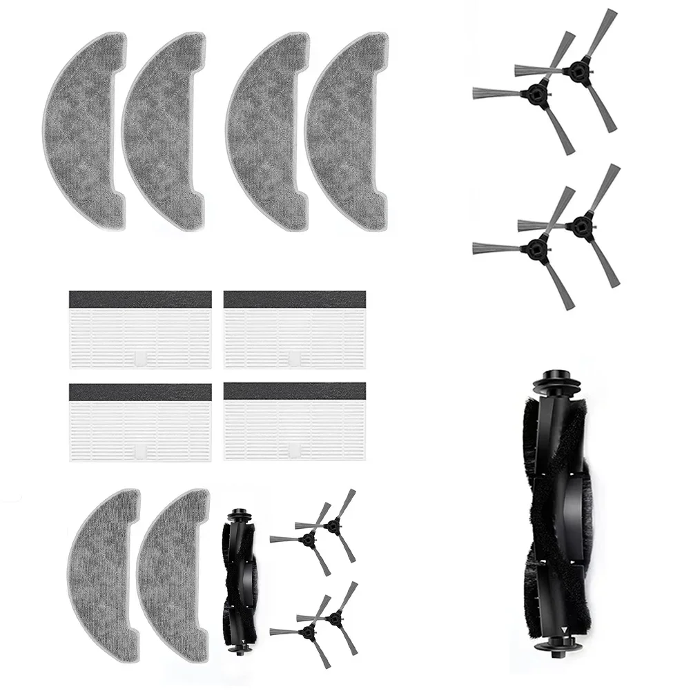 Imagem -05 - Escova Lateral Principal para Ultenic d5 Série D5s D5s Pro D5s Pro Mais Robô Aspirador de pó Limpeza Peça Substituição 11 Peças
