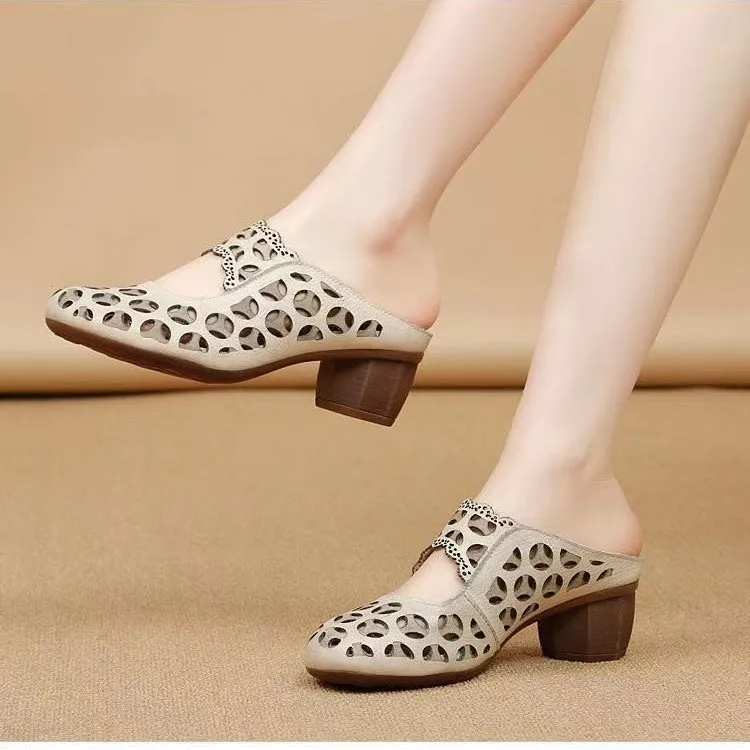 Shoes Low Fabric Hoof Heels PU Basic Rome Rubber Low Shoes Rubber Basic Rome Fabric Hoof Heels