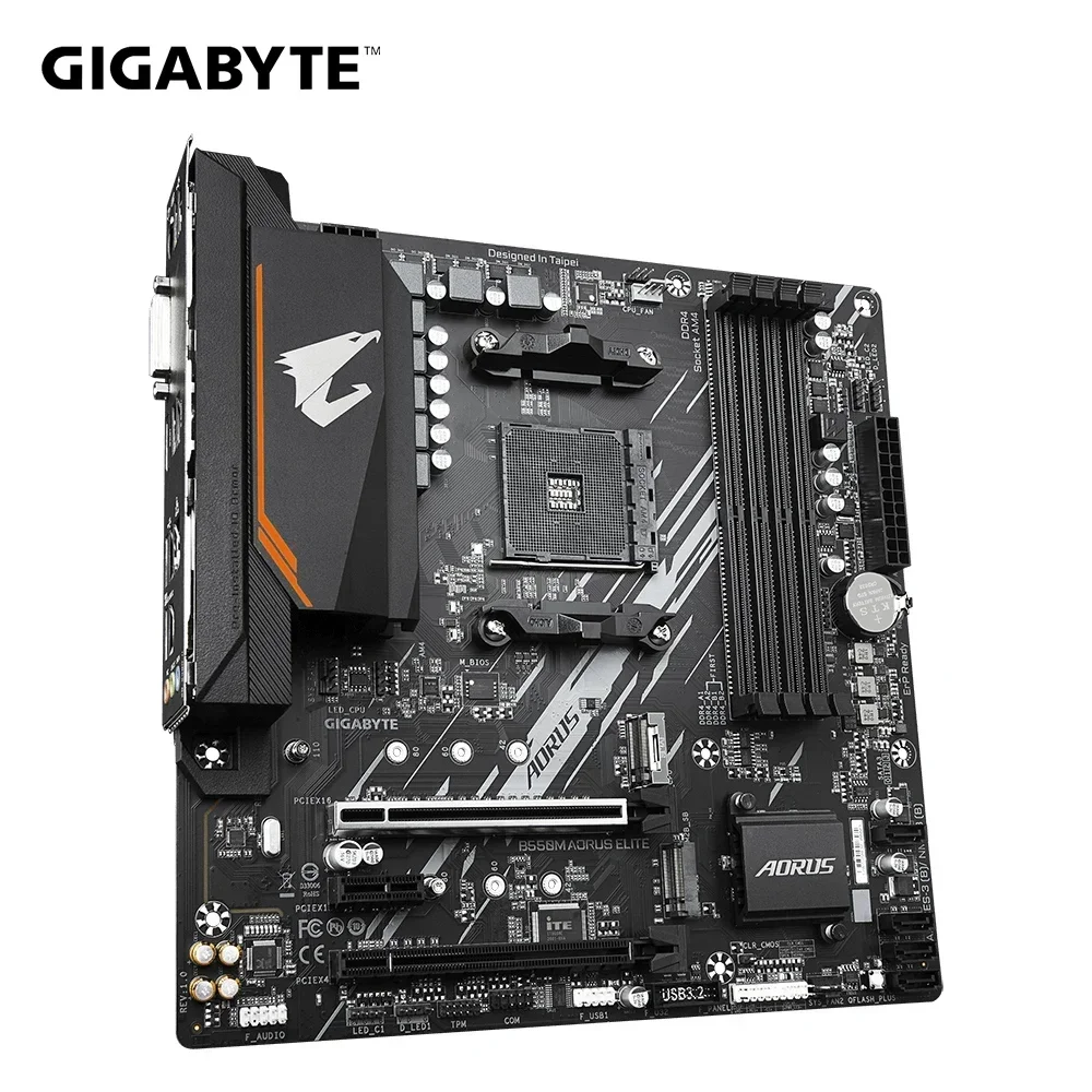 

AMD Ryzen 7 5700X + GIGABYTE B550M AORUS ELITE Motherboard Set R7 5700X CPU Processor DDR4 Socket AM4 M.2 SATA 4000(OC)MHz