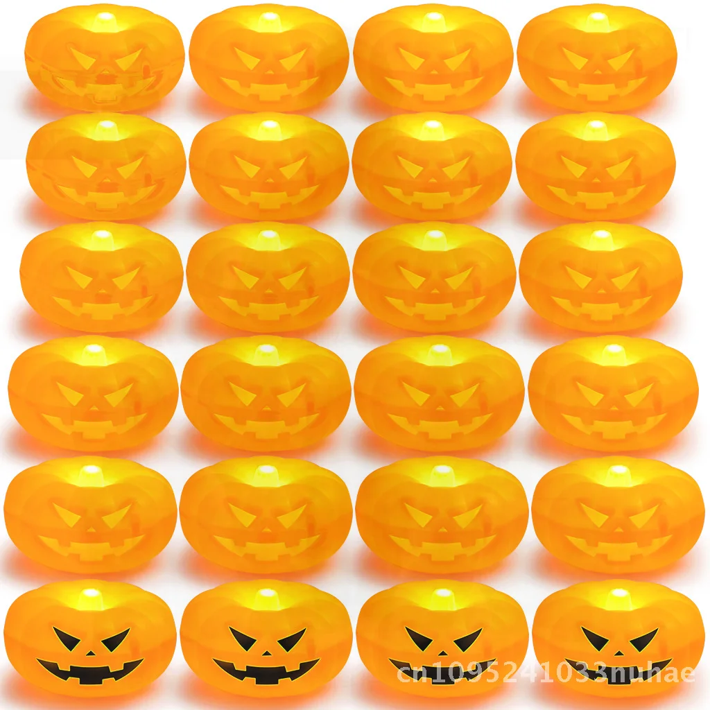 

3-Inch LED Water Floating Candle Pumpkin Shape for Halloween Decoration Bestseller on Amazon Cross-Border Sale