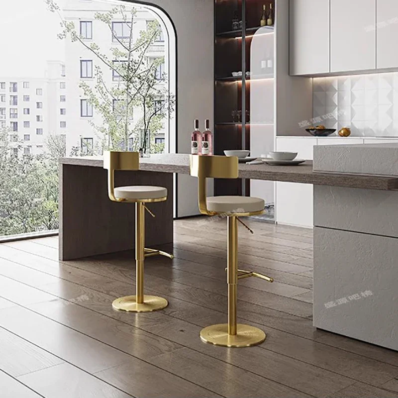 

High Stool for Kitchen Gamer Chair Salon Reception Kitchen Island Stools Waiting Chairs Minimalist Silla Comedor Home Furniture