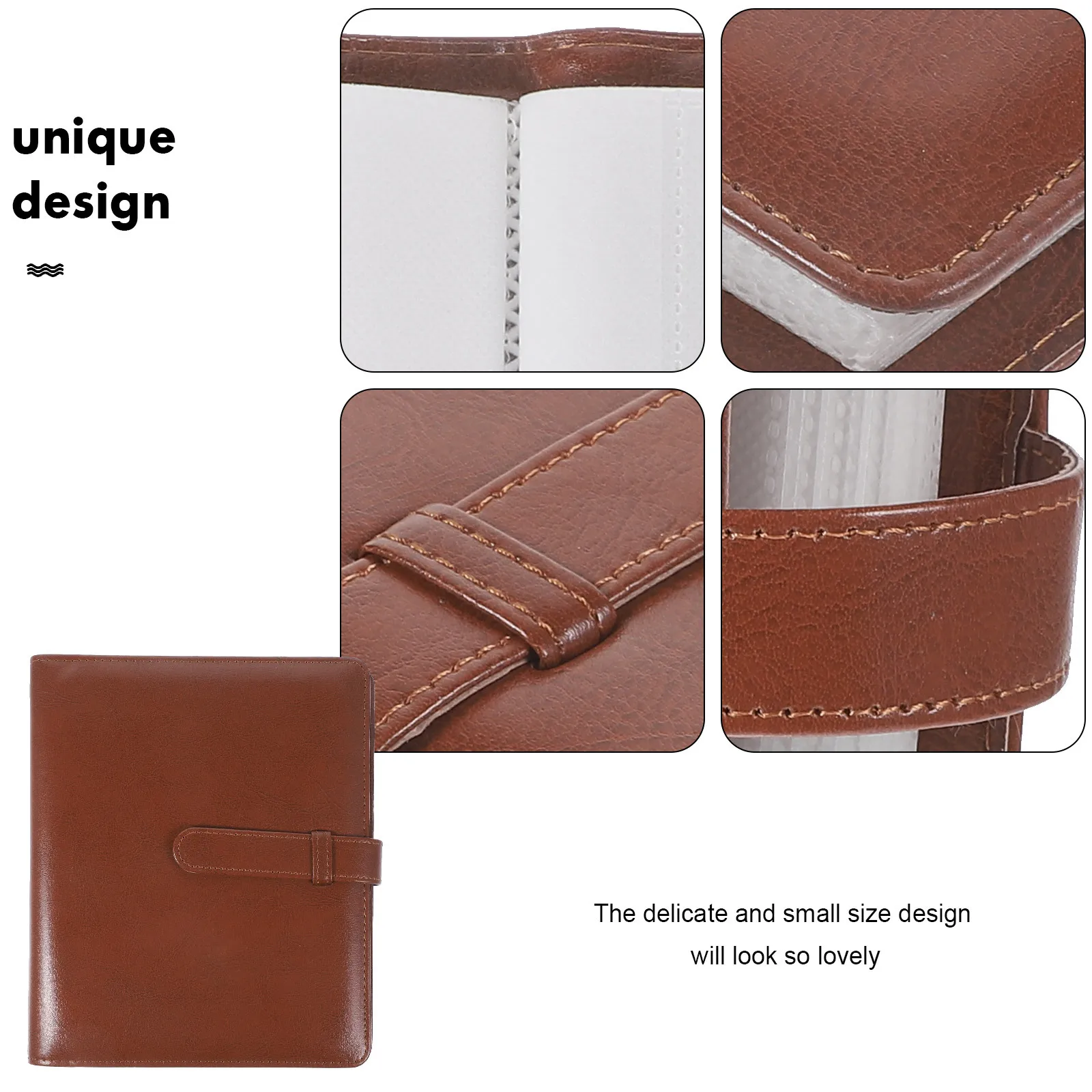 

256pcs Small Photo Mini Book For Home Gift Stamp Book Scrapbook Picture Storage Postcard Cards Holder Baby Album Travel Album Pu