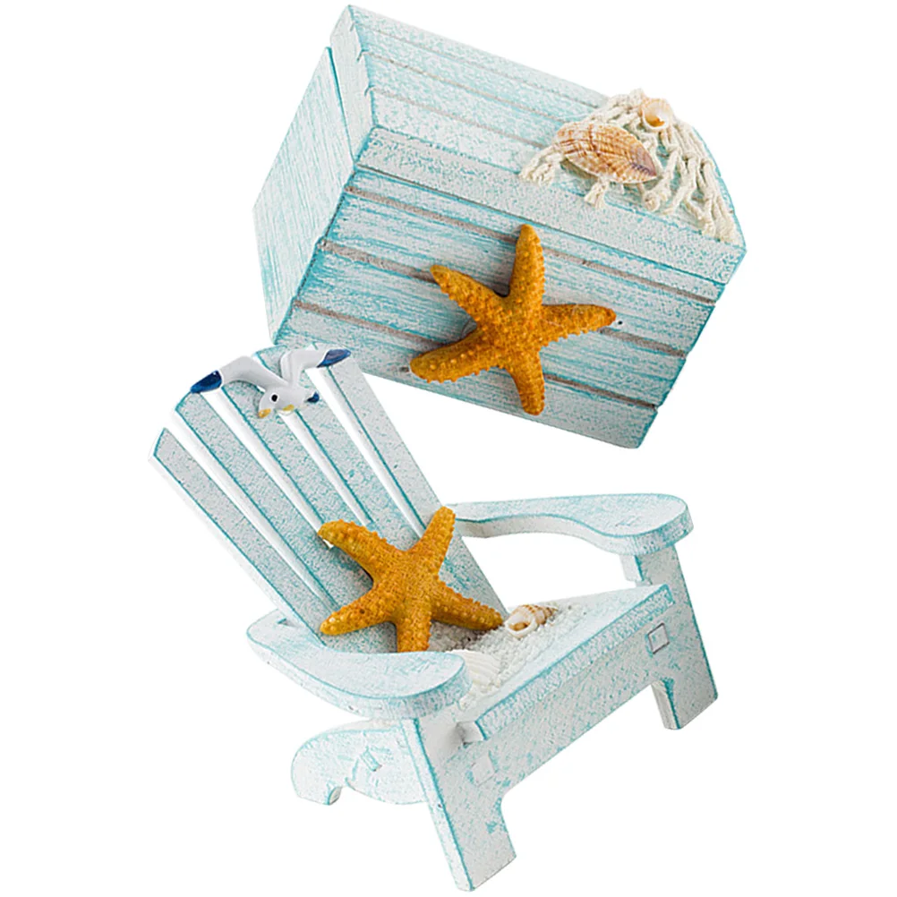

Beach Chair Decoration Ornament Decorations House Home Accessory Lounge Miniature