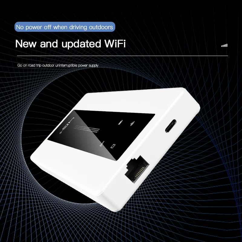 KuWFi 10000mAh 4G Mobile Router 150Mbps 2.4G Wireless Wi-Fi Router CAT4 4G LTE Travel Portable Hotspot Modem WPS Ethernet Port