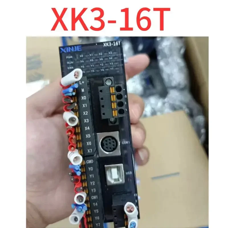 Second-hand  The PLC host module XK3-16T has a good functional package