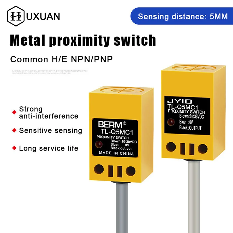 

TL-Q5MC1 TL-Q5MC2 Бесконтактный переключатель NPN PNP 3-проводной индуктивный датчик DC 12 В 24 В TL-Q5MB1 NO NC Сенсорный переключатель