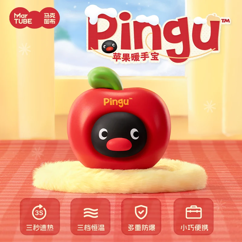 

Martube New Pingu Apple грелка для рук Power Bank портативный теплый детский портативный подарок на день рождения для девочек Pingu аниме периферийные подарки