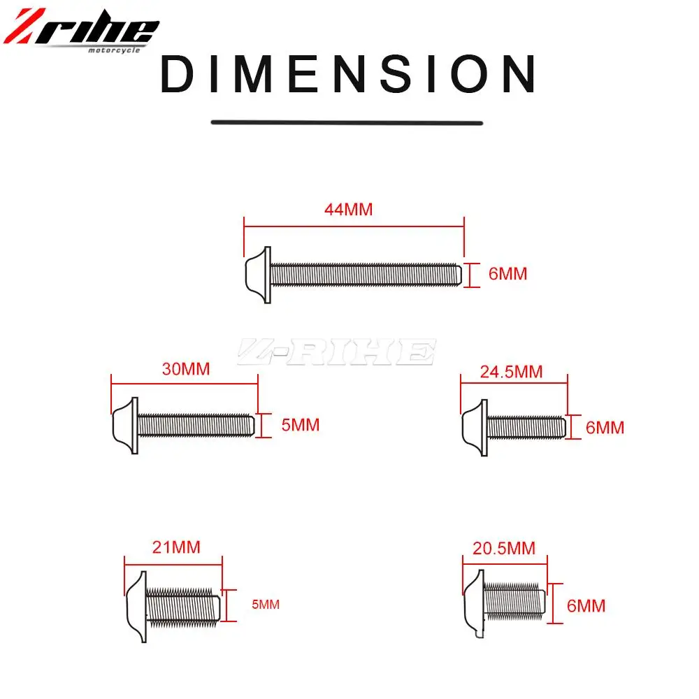 For Honda Deauville NT700V NT650V NT700 NT650 V NT 700 650 V 650V 700V Motorcycle Fairing Body Bolts Spire Screw Spring Nuts