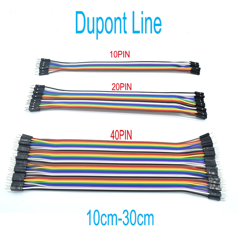 40PIN Dupont Jumper Wire Line Cable Male to Male Female to Female Male to Female Dupont 10cm 20cm 30cm Kabel do PCB DIY KIT