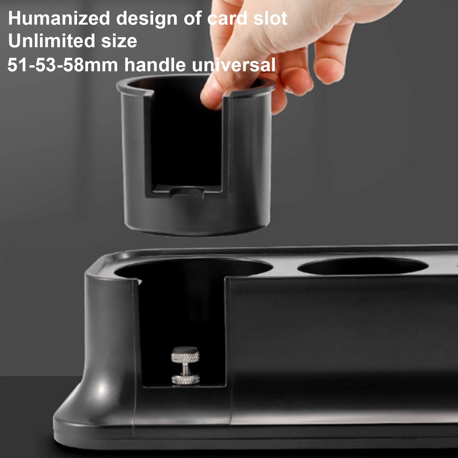 51/53/58mm Universal Coffee Tamper Station macchina per caffè Espresso supporto per pressa per polvere Base di stoccaggio regolabile in altezza per la casa