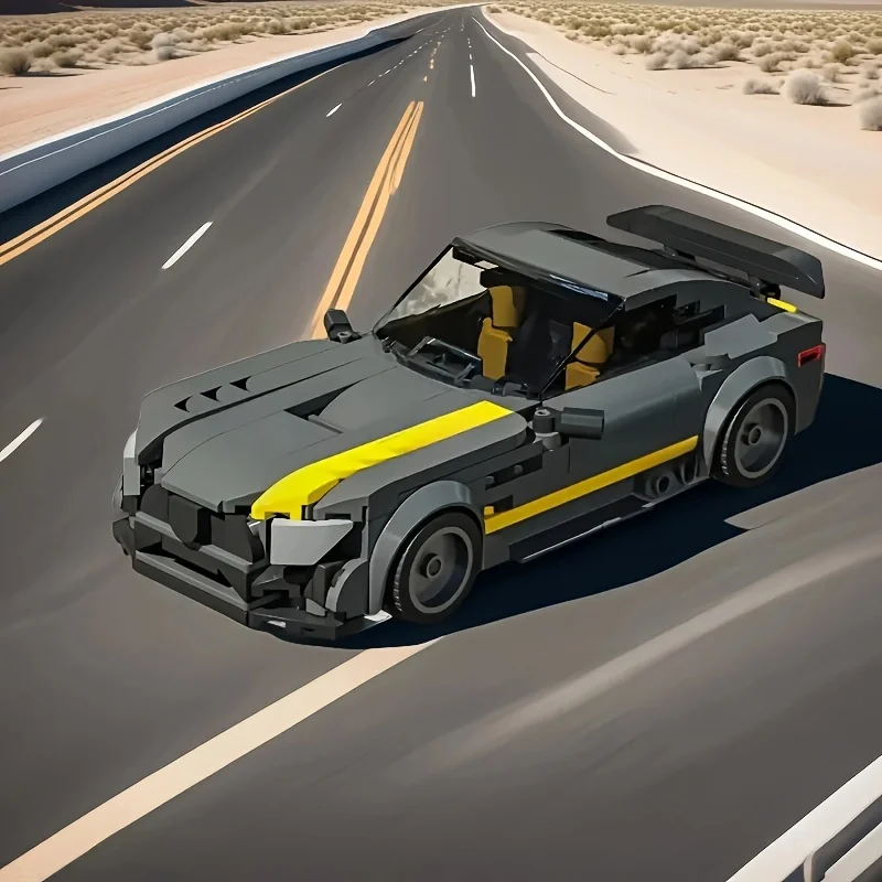 

373 granular sports car building block assembly model, suitable for boys over 6 years old, like toys, and decorative home orname