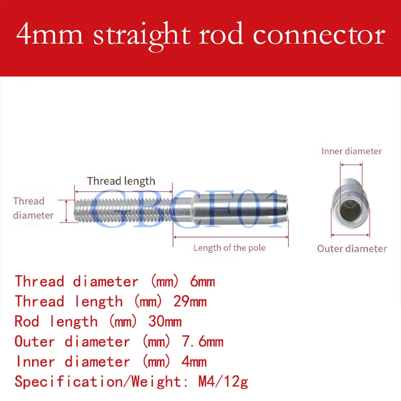 316 Stainless Steel Straight Rod Wire Rope Swaging Fitting Stair Railing Cable Connector Turnbuckle M5-M10 Thread