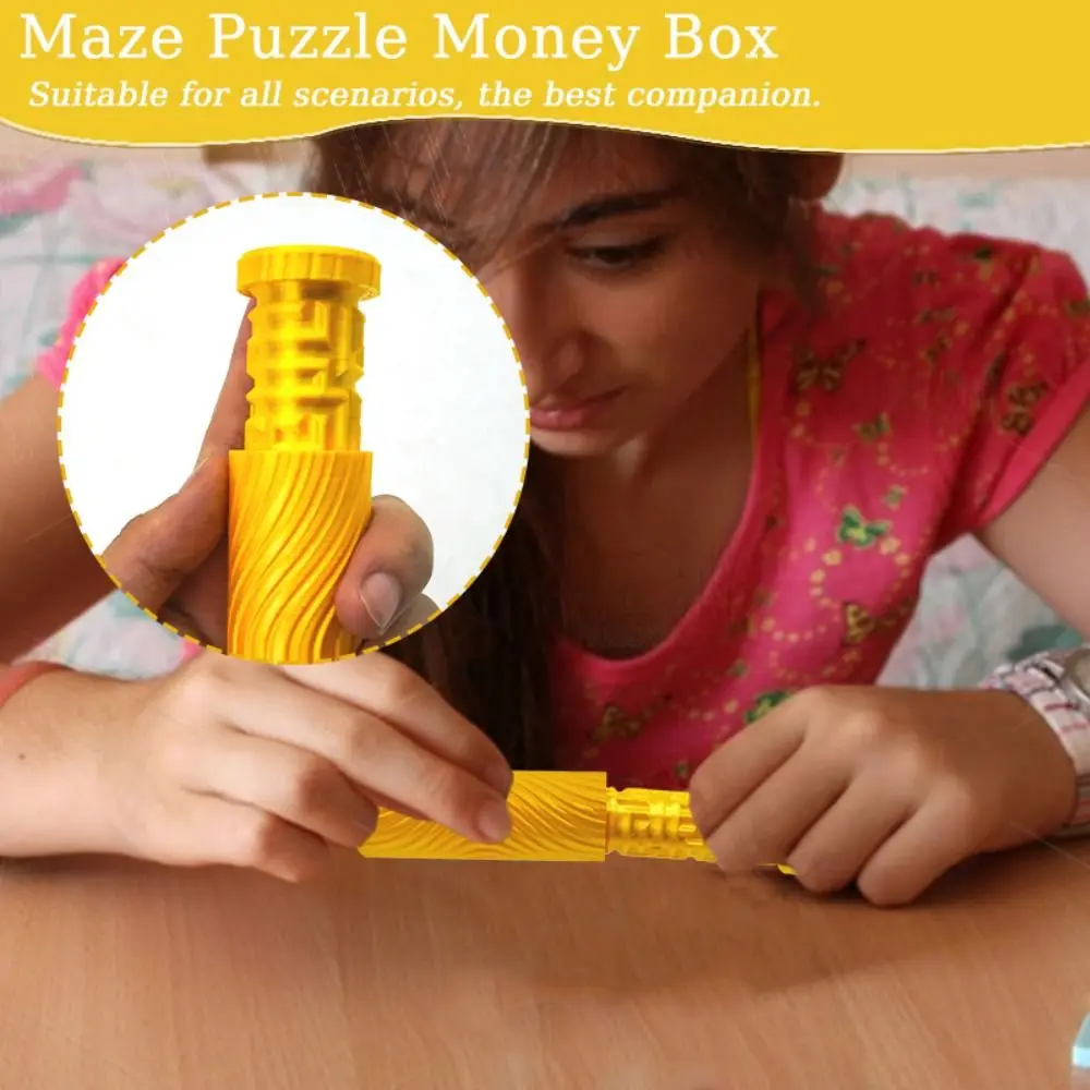 

Model Toys Plastic Money Maze Puzzle Box Assembly Storage Puzzle Piggy Bank DIY Ornaments Maze Money Holder Creative Gift
