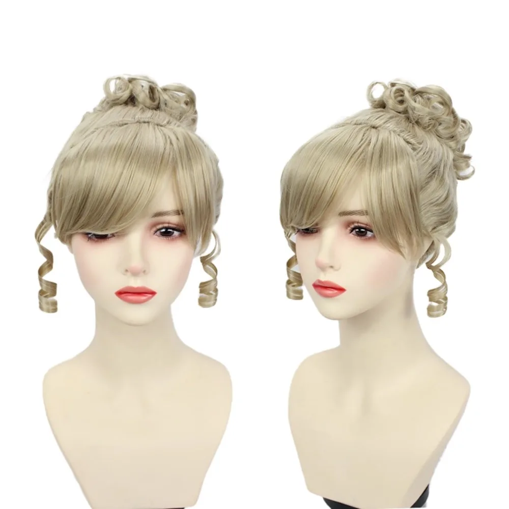 

Cinde-rella Cosplay Wig Blonde Curly Hair for Anime Stage Performance Costume