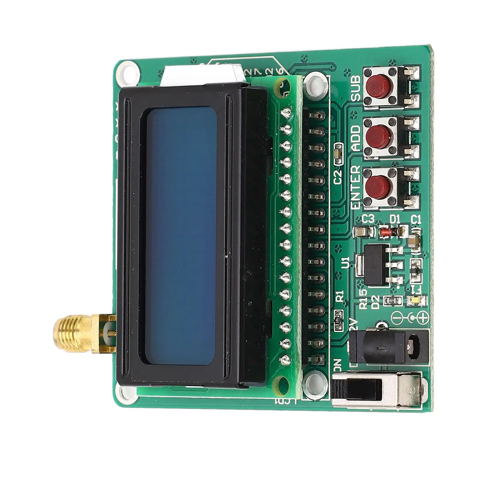 Digitaler HF-Leistungs messer mit einstellbarer Dämpfung, logarith mischer Detektor, -75 bis 16dBm, 6-12 VDC