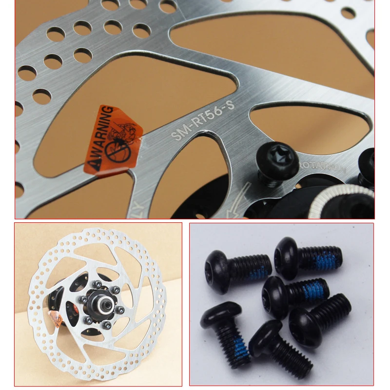 Bicycle Disc Brake Rotor 160mm Hydraulic Brake Rotors Heat Dissipation Road Mountain Bike Rotor RT56 6 Bolts Bike Parts Durable