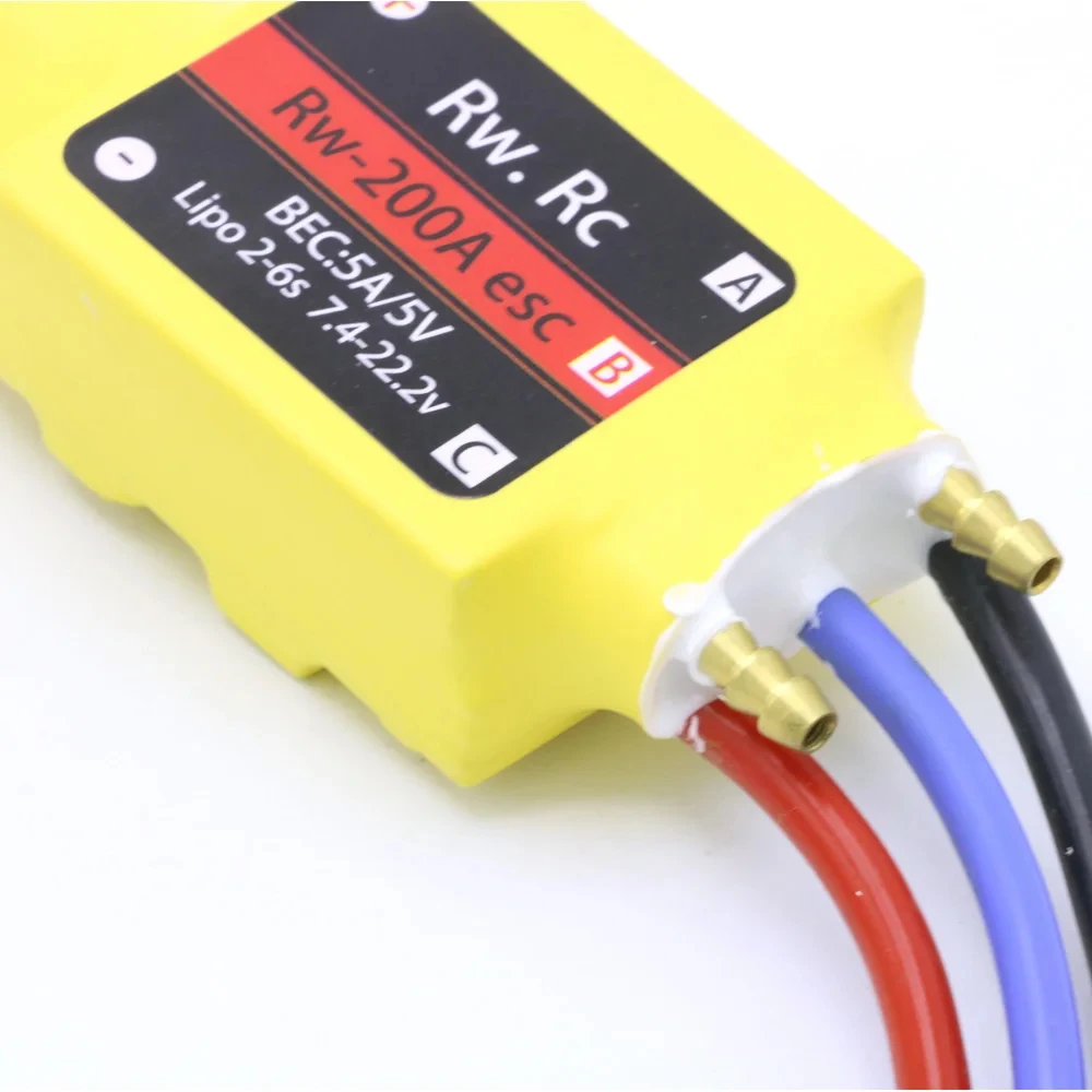 RC 2-6S 30A 50A 80A 100A 200A ESC 5V/3A 5V/5A UBEC Bezszczotkowy regulator prędkości łodzi ESC z UBEC do łodzi RC