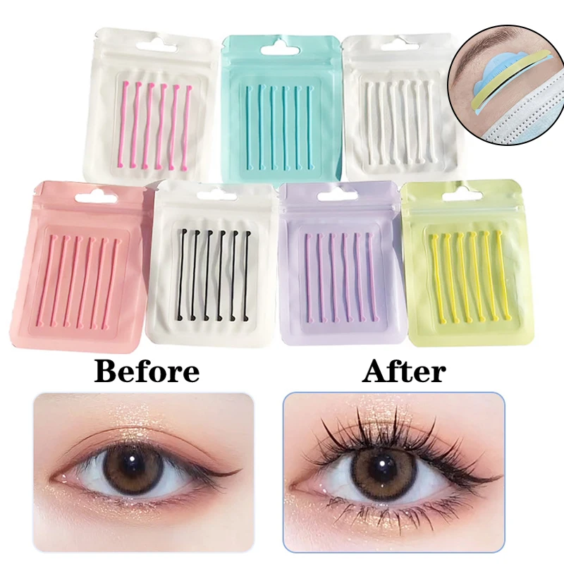 3Pairs/Bag False Eye Lash Curler Patches Silicone Eyelash Perm Pads Lash Extension Perm Tools Lash Lift Shield Pad Beauty Salon