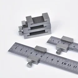 Carbon Steel Ruler Limit Block Measuring Rulers Positioner Adjustable Measuring Marking Gauge Carpentry Scriber hand Tool