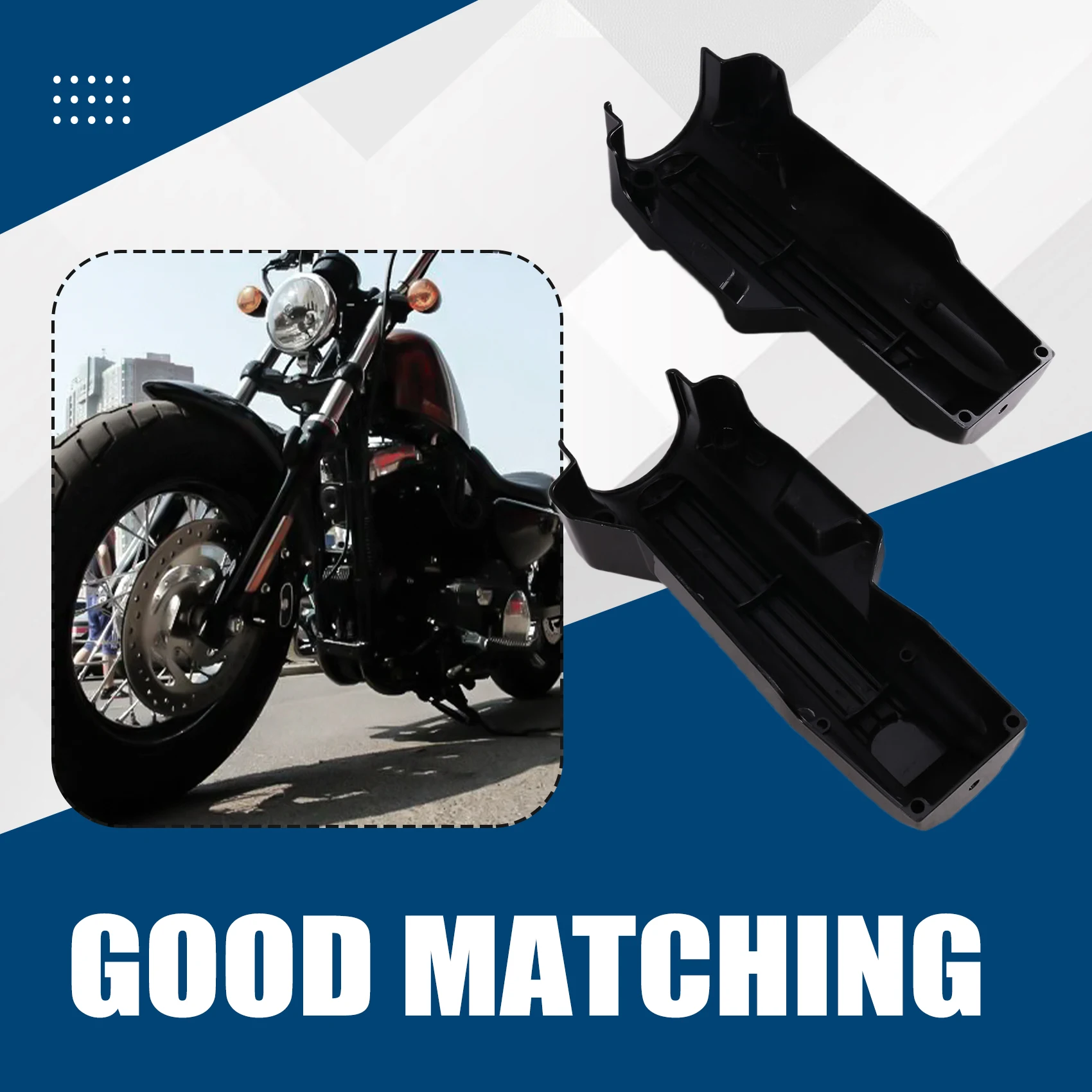 

A58X-Motorcycle Front Fork Covers Front Fork Shock Absorber Cover For Electra Glide Road King Street Glide 2014-2022