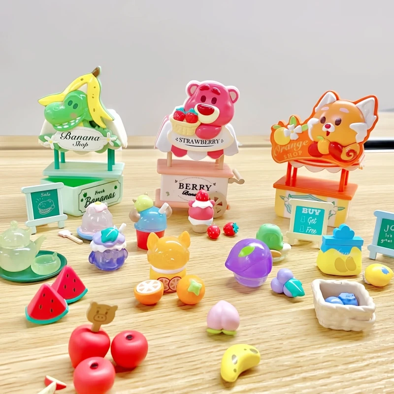 

Новый Disney Pixar фруктовый киоск рынок наклейка на холодильник слепая коробка орнамент история игрушек подарки на праздник для мальчиков и девочек