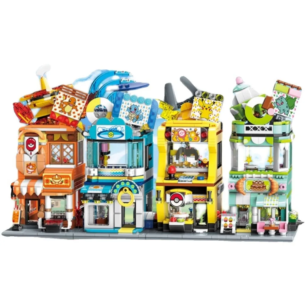 Keeppley Bausteine Bulbasaur Desserthaus Handgefertigtes zusammengebautes Puzzle Modell Spielzeug Heimdekorationen Jungen Mädchen Hobbys Geschenke