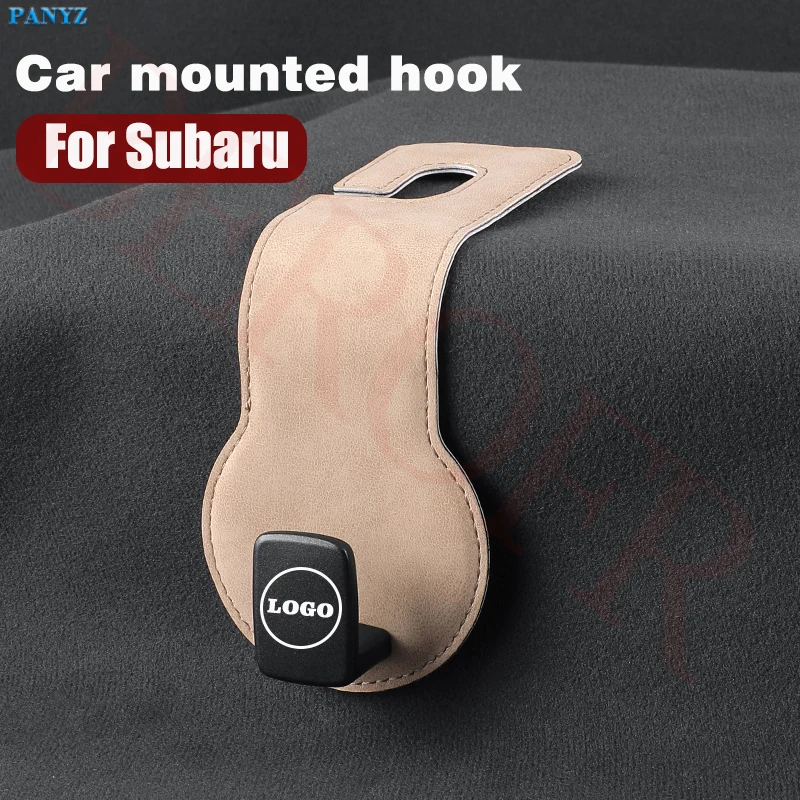 Car Seat Back Hook For Subaru Auto Storage Hanger Suede with Metal Car Seat Organizer Handbag Purse Coat Umbrellas Grocery