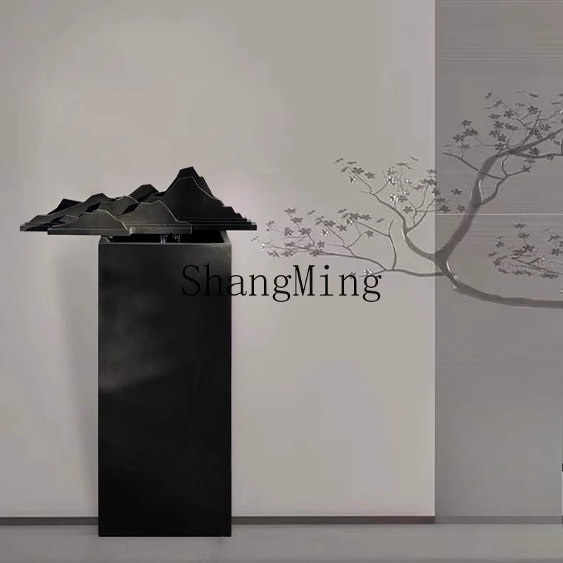 

CL Fountain Water Flow Ornament Hotel Lobby Club Courtyard Floor Fake Mountain Zen Landscape Decoration Modern Minimalist