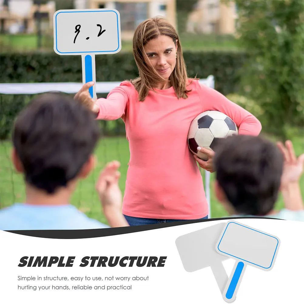 4Pcs Dry Erase Score Boards Sturdy Handheld Whiteboards Single Sided Easy Use Writing Boards for Sports Scoring Outdoors