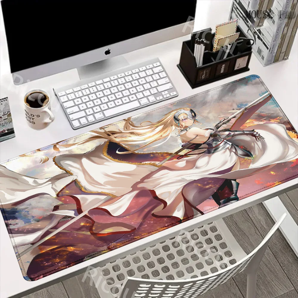 

Anime FateApocrypha Alter XXL Keyboard Rubber Mice Mat Anime Table Mat HD Print Game Lock Edge Mousepad Desktop Decorative Mat