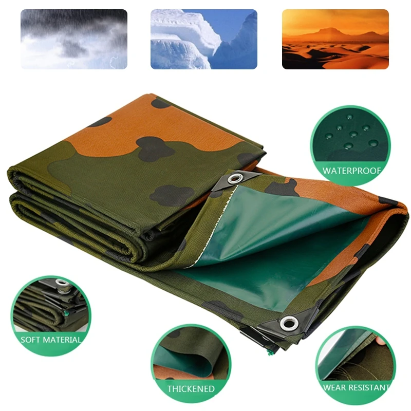 0.35MM Rainproof Oxford PVC Coating Cloth Outdoor Tarpaulin Truck Raincover Pet House Shed Camping Ground Sheet Shading Sail