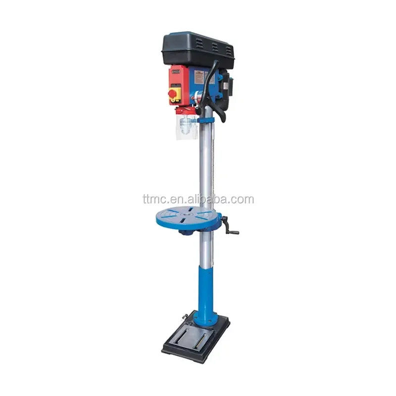 WTZ 16JF TTMC Wood Drill Press Variable Speed Drilling Machine Benchtop Power Tool for Carpenter Workshop Precision Boring