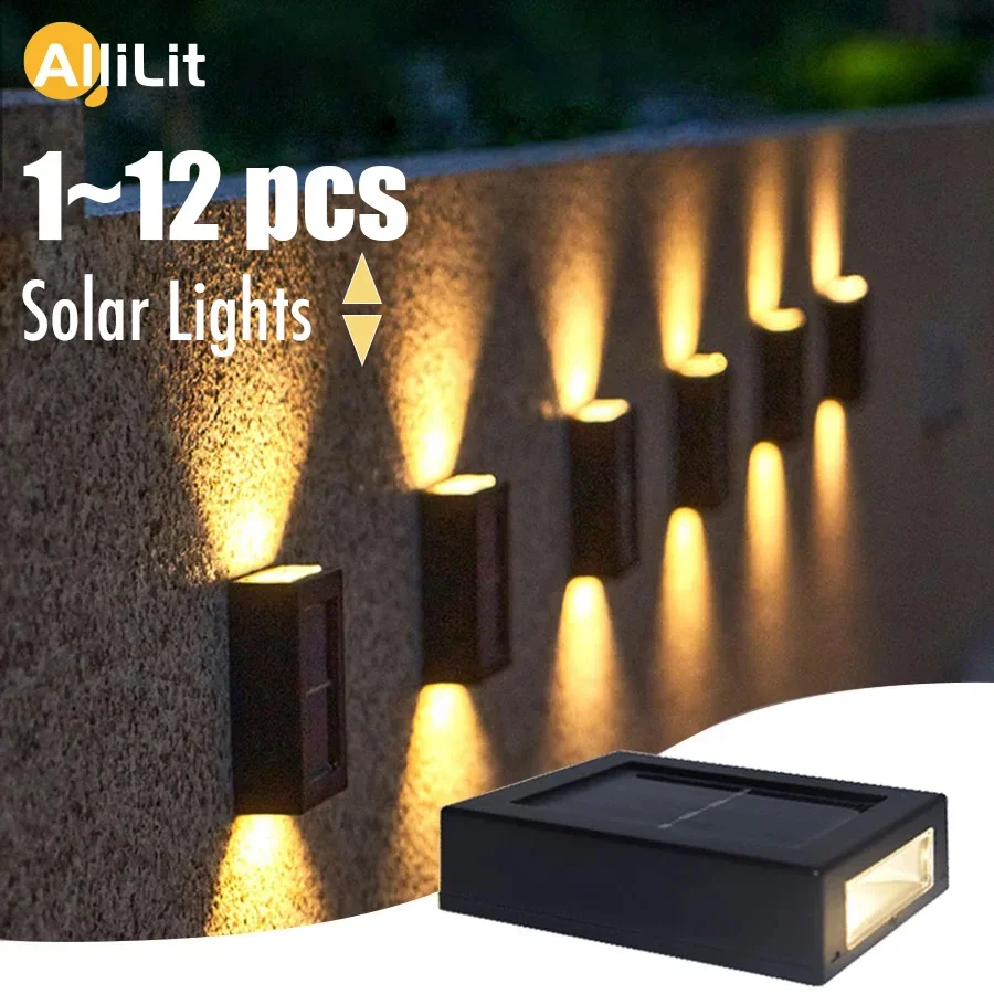 Solar Light Outdoor Up and Down Wall Washer Light Waterproof Solar Lamp for Garden Decoration Street Balcony Yard Porch