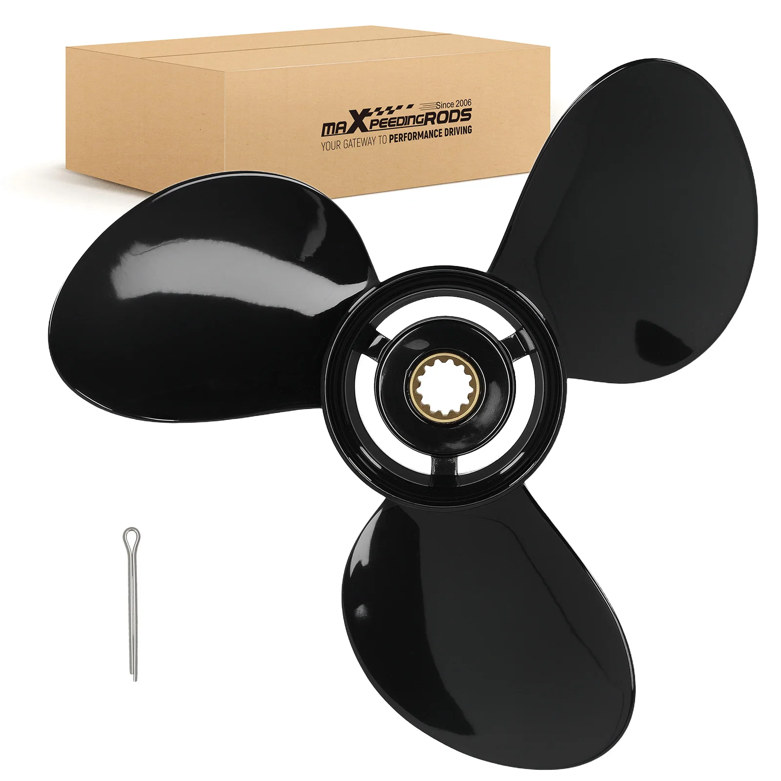 

Aluminum Boat Propeller for Evinrude 40-75HP 1975-2005 778774 15" Pitch 3 Blade
