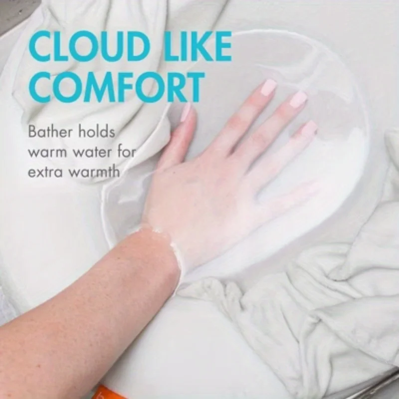 حوض استحمام للأطفال قابل للنفخ، دع طفلك استمتع بالراحة تشبه السحابة أثناء الاستحمام